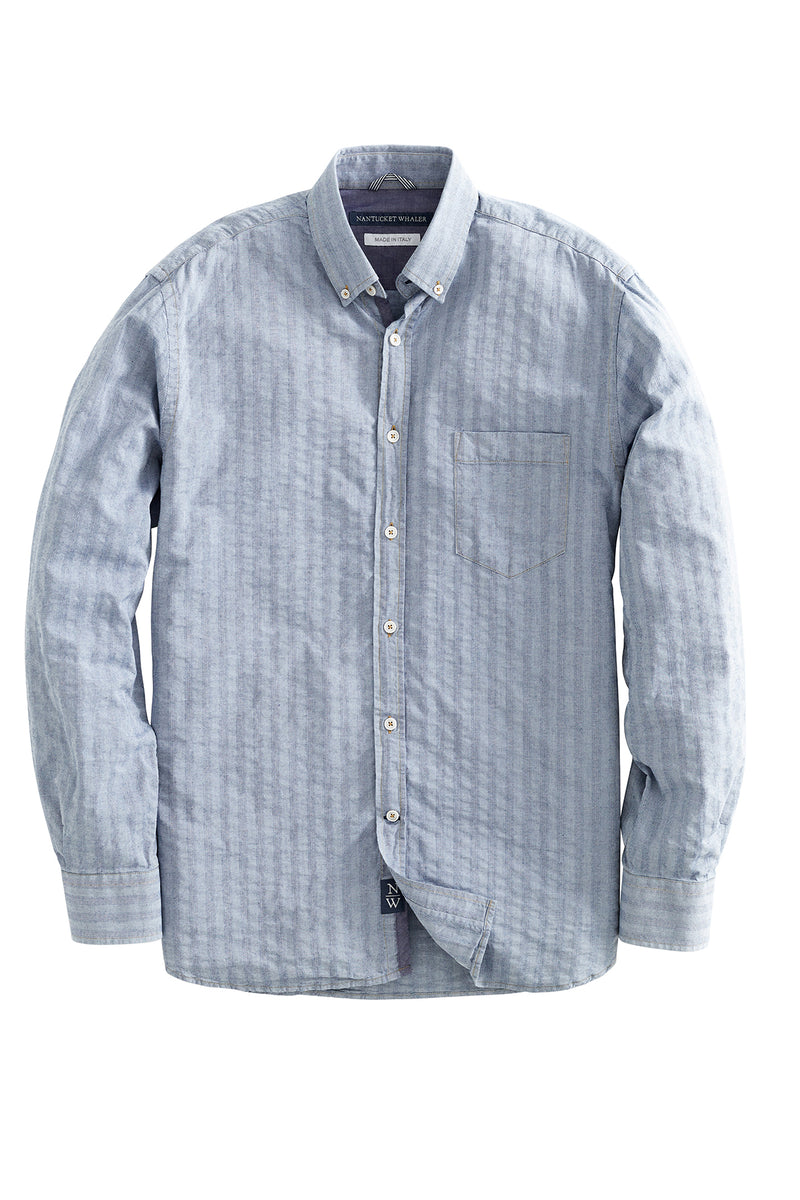 Pier Long Sleeve Texture Stripe Shirt